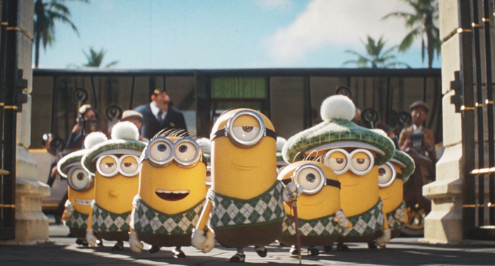 Các nhân vật Minions trở thành ngôi sao điện ảnh trong bối cảnh Hollywood thập niên 1920. Ảnh: NSX