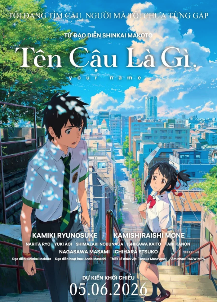 Your Name trở lại rạp với định dạng trình chiếu đặc biệt. Ảnh: NSX