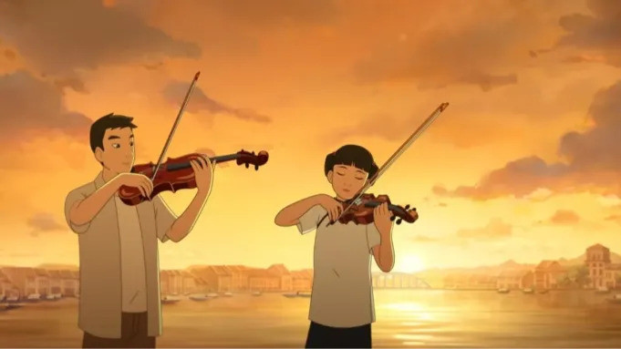 Phim hoạt hình dài tập của Singapore The Violinist đã giành giải Cristal cao nhất tại Liên hoan phim hoạt hình quốc tế Annecy ở Pháp. Ảnh: Robot Playground, TV ON Producciones, Altri Occhi