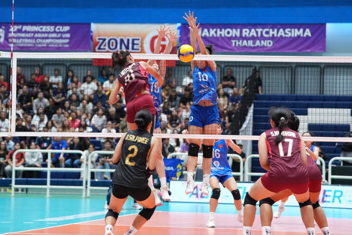 U18 nữ Việt Nam thua Thái Lan 0-3 ở chung kết, lỡ hẹn ngôi vô địch sau ba set đấu đầy tiếc nuối và giằng co. Ảnh: thailand volleyball association