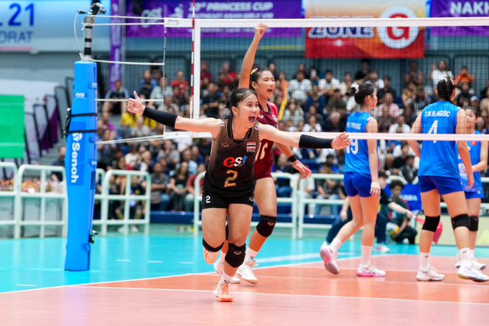 Thái Lan lần thứ hai liên tiếp vô địch U18 Đông Nam Á. Ảnh: thailand volleyball association