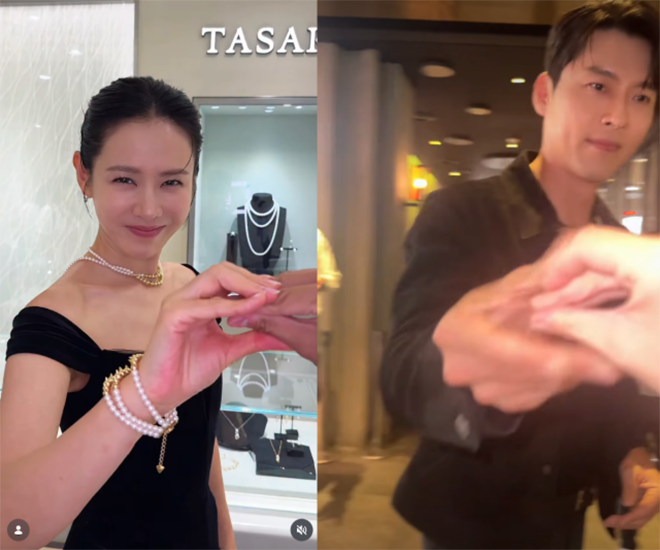 Son Ye Jin 'bắt chước' khoảnh khắc của ông xã - Hyun Bin.