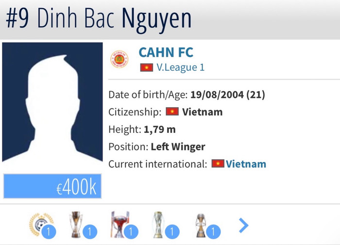 Theo cập nhật mới nhất, tiền đạo Đình Bắc đã tăng giá mạnh trên Transfermarkt, một thông tin có thể gây xôn xao cho cả làng bóng đá Việt Nam.