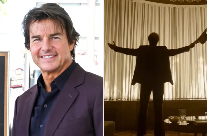 Tom Cruise vào tháng 6 năm 2026 (bên trái); Tom Cruise trong bộ phim mới Digger. Ảnh: Warner Bros