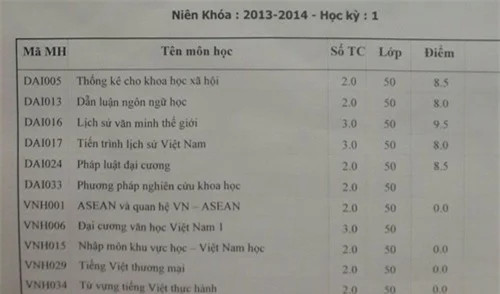 Những điểm số ấn tượng thời sinh viên của Hari Won.