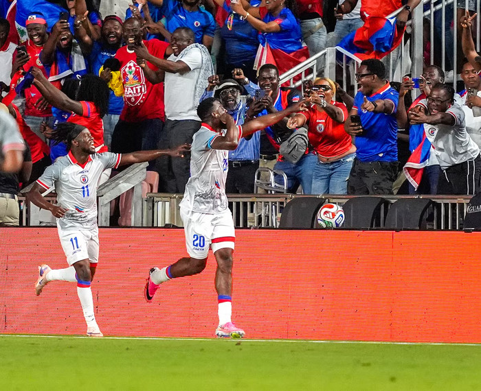 Ngày 2/6, tuyển Haiti đã đánh bại New Zealand với tỷ số 4-0 trong trận giao hữu chuẩn bị cho World Cup 2026 diễn ra tại Fort Lauderdale, bang Florida (Mỹ). Ảnh: Reuters