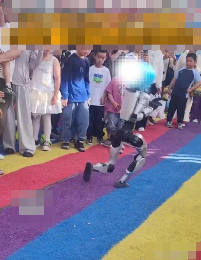 Đứng xem biểu diễn võ thuật, bé trai bị robot tung cú đá mạnh gây bàng hoàng Ảnh 1