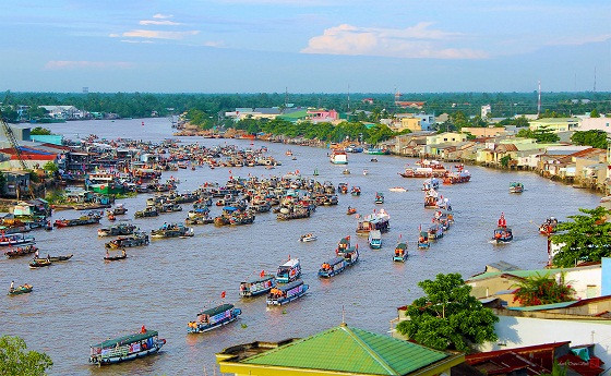 Cảnh đẹp sông nước Cần Thơ.