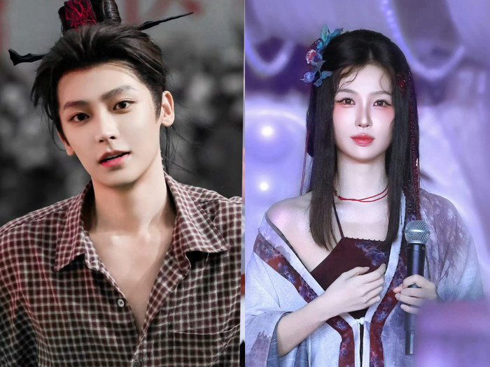 Ngu Thư Hân và Hầu Minh Hạo được kỳ vọng trong dự án phim tiên hiệp Niệm Tương Tư. Ảnh: Weibo