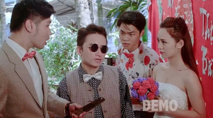 Hình ảnh cô dâu lần này gợi nhớ đến Quỳnh Kool trong MV Vợ Người Ta từng gây sốt nhiều năm trước.