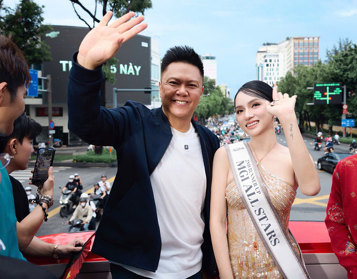 Valentin Trần chính là người đàn ông đặc biệt của Hương Giang, 'chống lưng' cho cô tại MGI All Stars vừa qua.