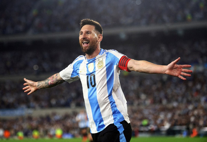 Tiền đạo Messi bước vào kỳ World Cup cuối cùng. Ảnh: Reuters