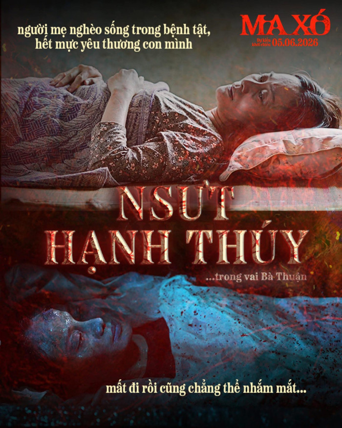 Tạo hình của NSƯT Hạnh Thúy trong phim được đánh giá là khác biệt so với hình ảnh quen thuộc. Ảnh: NSX