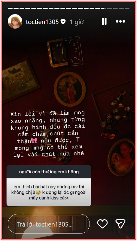 Bị chỉ trích vì liên tục 'khóa môi' Trần Ngọc Vàng, ca sĩ Tóc Tiên lên tiếng Ảnh 4