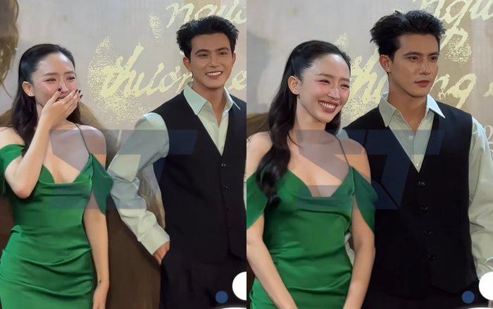 Tóc Tiên được cho là không giấu khỏi sự bối rối khi ở bên Trần Ngọc Vàng. Ảnh: saptinshowbiz.official