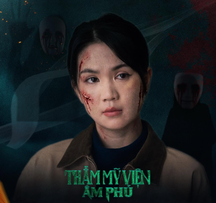 Thẩm Mỹ Viện Âm Phủ là dự án đánh dấu màn tái xuất điện ảnh của Ngọc Trinh sau thời gian dài vắng bóng. Ảnh: NSX.&nbsp;