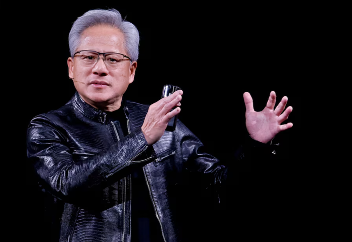 CEO của NVIDIA, Jensen Huang, có bài phát biểu quan trọng bên lề hội chợ thương mại Computex thường niên tại Đài Bắc, Đài Loan, ngày 1 tháng 6 năm 2026. Ảnh: Reuters
