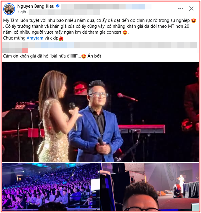 Nam ca sĩ tuyên bố về Mỹ Tâm: 'Cô ấy đã đạt đến độ chín rực rỡ trong sự nghiệp' Ảnh 2