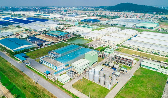 Hình ảnh khu công nghiệp hiện đại ở Bắc Ninh. Ảnh: VGP
