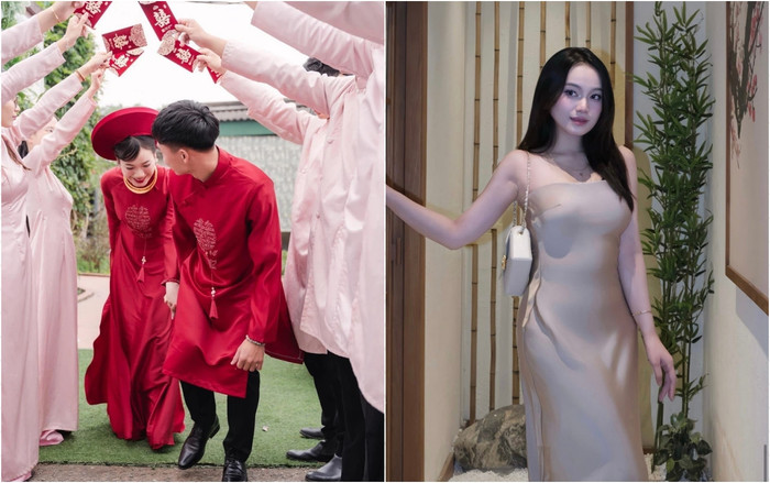Cầu thủ Hồ Văn Cường kết hôn với bà xã cùng quê Nghệ An.