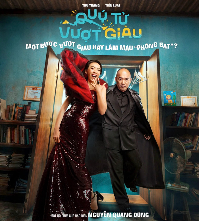 Lần đầu đóng vợ chồng trên màn ảnh, Thu Trang và Tiến Luật nhận được sự hưởng ứng cùng nhiều lời động viên từ khán giả. Ảnh: FBNV
