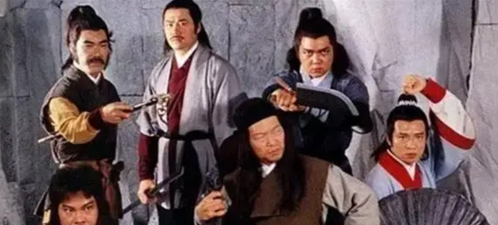 Giang Nam Thất Quái (Bảy người quái dị vùng Giang Nam) những người sư phụ đầu tiên của Quách Tĩnh trong bộ phim truyền hình kiếm hiệp kinh điển Anh Hùng Xạ Điêu (phiên bản năm 1983. Ảnh: NSX