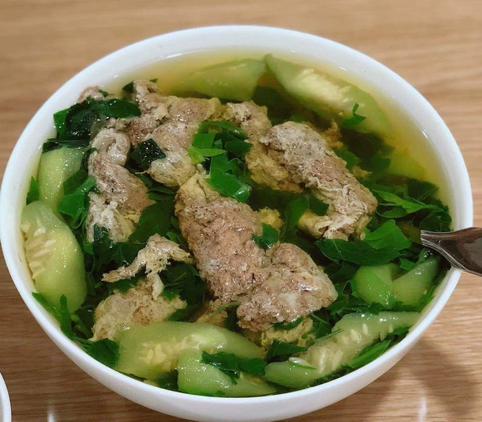 Bát canh cua đồng chất lượng.