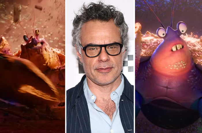 Tạo hình bằng công nghệ CGI của cua khổng lồ Tamatoa do Jemaine Clement thể hiện hứa hẹn sẽ làm bùng nổ bản hit 'Shiny'. Ảnh: Disney
