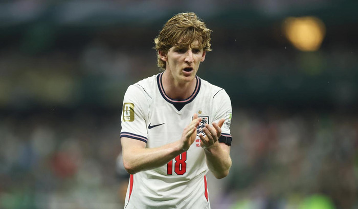 Không phải Harry Kane hay Jude Bellingham, Anthony Gordon đang trở thành nhân tố tạo khác biệt của tuyển Anh nhờ tốc độ, ý chí và tinh thần không bao giờ đầu hàng. Ảnh: FIFA