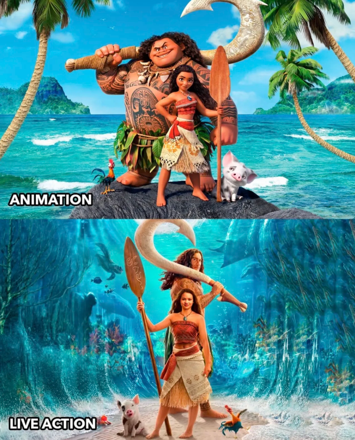 Nhiều ý kiến cho rằng Moana live-action quá trung thành với bản hoạt hình năm 2016, khiến bộ phim thiếu cảm giác mới mẻ. Ảnh: Disney.