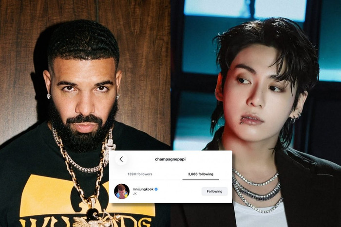 Drake bất ngờ theo dõi Jungkook, dấy lên đồn đoán về màn hợp tác toàn cầu Ảnh 1