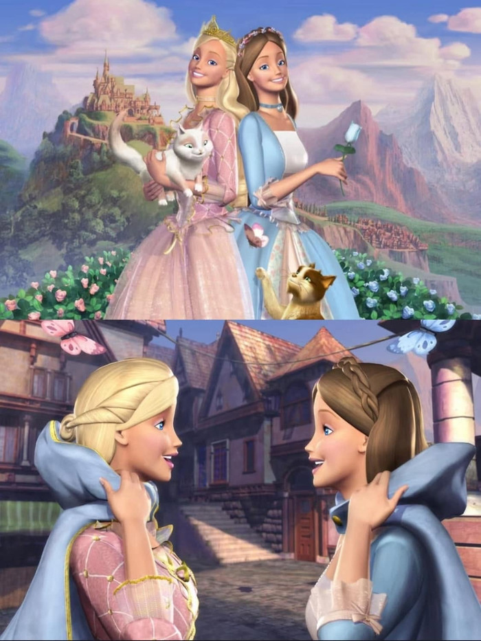 Đây là bộ phim ca nhạc đầu tiên của Barbie, kể về Công chúa Anneliese và cô gái nghèo Erika có ngoại hình giống hệt nhau. Cả hai quyết định hoán đổi thân phận, vô tình cuốn vào âm mưu cướp ngôi của kẻ xấu. Những ca khúc bắt tai cùng thông điệp về tình bạn, lòng dũng cảm đã giúp bộ phim trở thành tác phẩm kinh điển của thương hiệu Barbie.