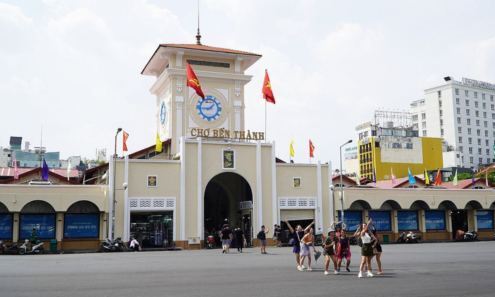 Chợ Bến Thành - khu chợ nổi tiếng ở TP.HCM. Ảnh: báo Chính Phủ