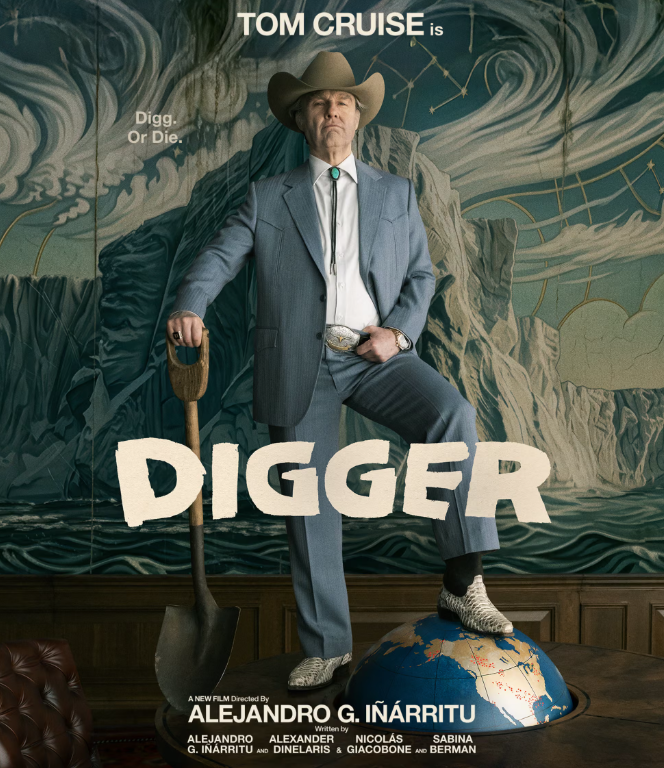 Poster phim Digger của đạo diễn Alejandro González Iñárritu. Ảnh: Warner Bros Pictures