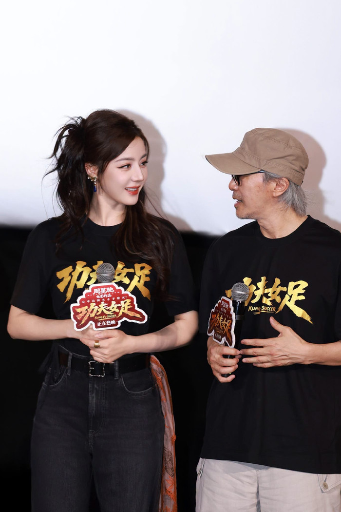 Châu Tinh Trì tiết lộ lý do chọn Địch Lệ Nhiệt Ba vào vai nữ chính: “Cô ấy có thiên phú”. Ảnh: Weibo.