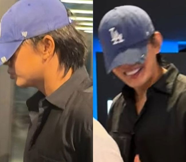 Yoo Ah In gây chú ý với mái tóc dài trong lần lộ diện mới nhất. (Nguồn: OSEN)