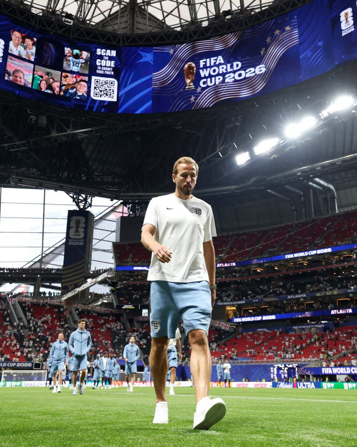 Harry Kane đã bỏ ngỏ khả năng dự World Cup tiếp theo sau cú sốc trước Argentina.. Ảnh: England football team