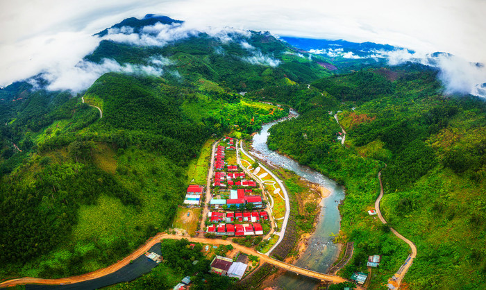 Khu dân cư Bằng La (xã Trà Leng). Ảnh: Đỗ Văn Pháp/Báo Đà Nẵng
