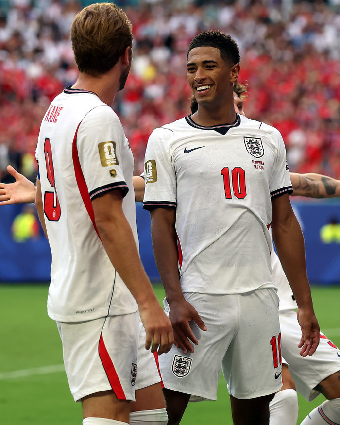 Jude Bellingham lên tiếng về màn đấu khẩu với Messi sau trận thua Argentina. Ảnh: England football team