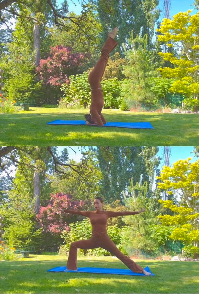 Hồ Ngọc Hà chăm chỉ tập yoga khi qua nhà chồng ở Thụy Điển.