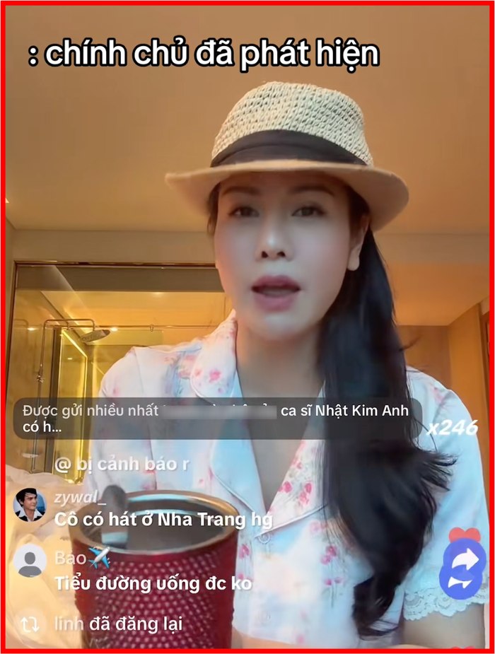 Nhật Kim Anh thể hiện thái độ thoải mái trước những đoạn clip.
