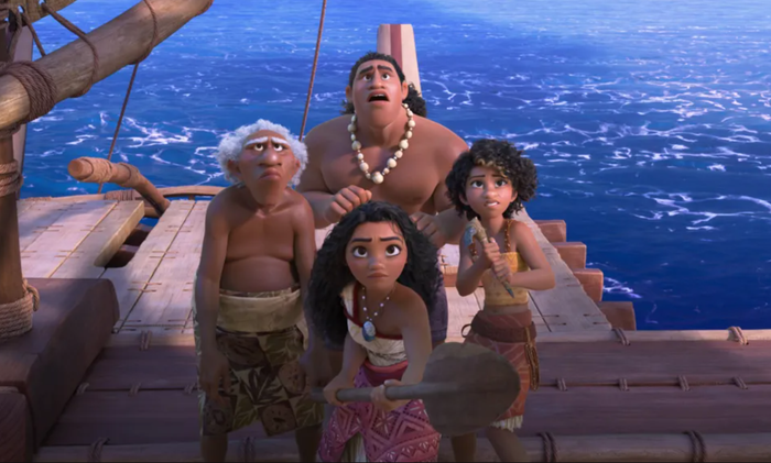 Hành trình ra khơi đầy quả cảm của cô bé đại dương Moana trong phần phim đánh dấu màn chào sân điện ảnh đầy ấn tượng của bộ ba đạo diễn nhà Disney. Ảnh: NSX