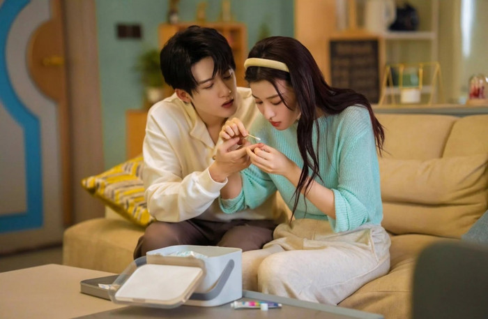Tình Yêu Có Pháo Hoa đưa Đàn Kiện Thứ và Vương Sở Nhiên đến với câu chuyện tình cảm đô thị được chuyển thể từ tiểu thuyết Nam Nữ Của Ngân Hàng Đầu Tư của Hồng Cửu. Tiền Phỉ là cô gái văn phòng thực tế, rơi vào khủng hoảng sau khi bị vị hôn phu phản bội và phải tìm người thuê chung nhà để giảm áp lực trả góp. Lý Diệc Phi vốn xuất thân giàu có nhưng che giấu thân phận để làm việc trong ngành ngân hàng đầu tư, rồi rơi vào cảnh khó khăn sau một thương vụ thất bại. Sự khác biệt trong lối sống khiến hai người liên tục va chạm dưới một mái nhà, trước khi dần trở thành chỗ dựa của nhau giữa môi trường tài chính nhiều cạnh tranh.