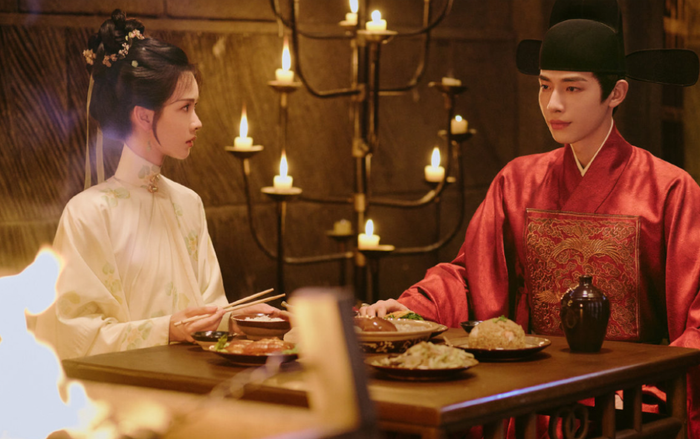 Nhạn Hồi Thì do Trần Đô Linh và Tân Vân Lai đóng chính. Ảnh: Weibo&nbsp;