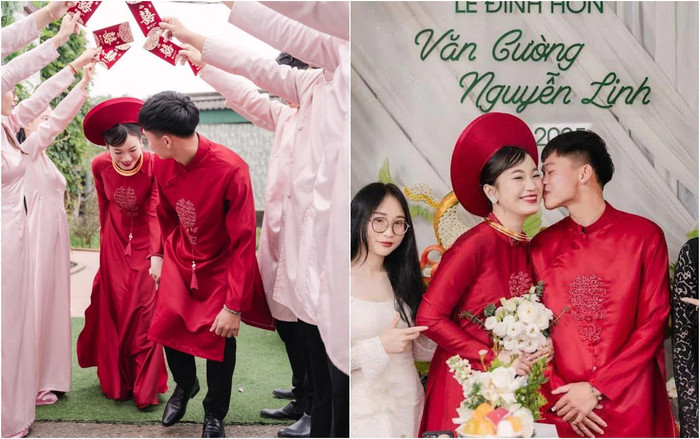 Cô giáo Nguyễn Linh - bà xã của cầu thủ Hồ Văn Cường.