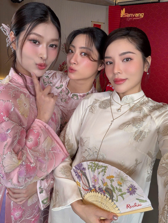 Kỳ Duyên, Thiên Ân và Lương Thùy Linh hé lộ khoảnh khắc thân mật ngoài đời. (Nguồn: Instagram nhân &nbsp;vật)