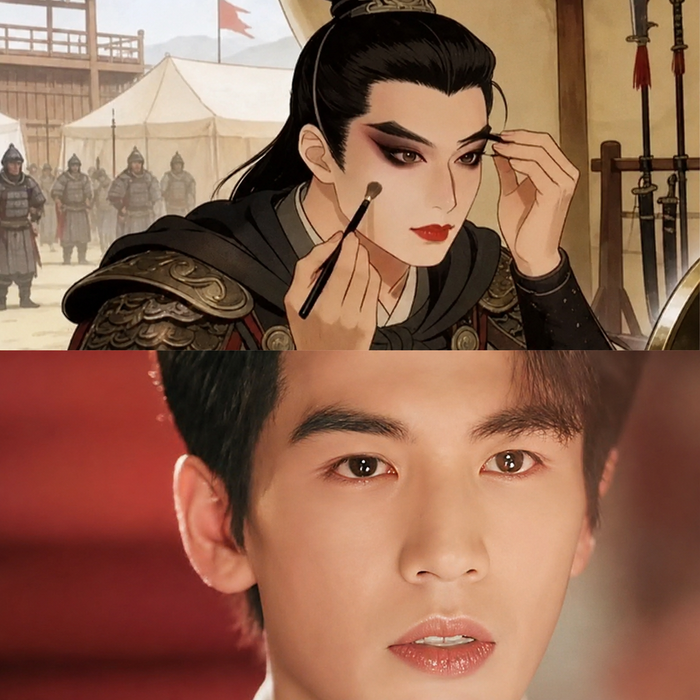 'Tướng quân kem nền' chưa kịp hạ nhiệt, Trương Lăng Hách lại bị cư dân mạng đặt thêm biệt danh mới: 'Quân phiệt son bóng'. Ảnh: FB