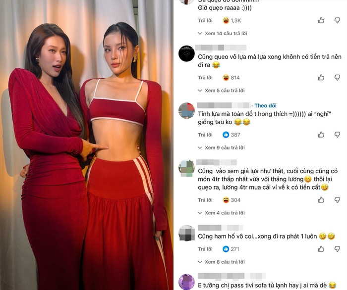 Nhiều khán giả phản ứng hài hước sau khi xem đồ thanh lý của Hoa hậu Kỳ Duyên và Đoàn Thiên Ân.