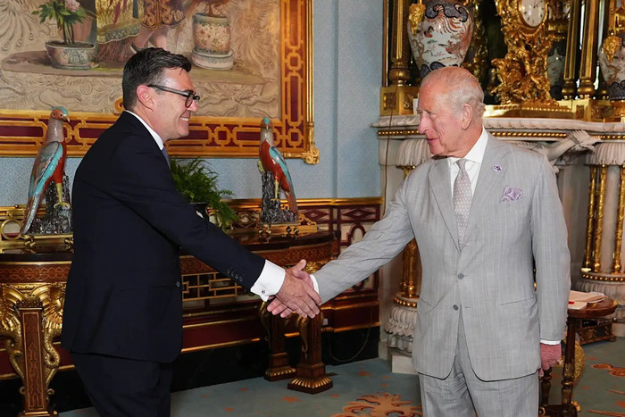 Andy Burnham và Vua Charles (Ảnh: Getty Images).