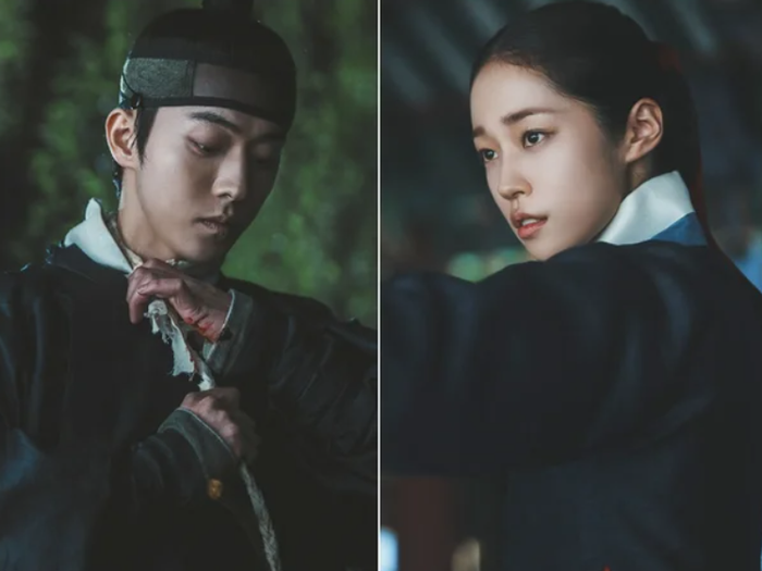 Nam Joo Hyuk và Roh Yoon Seo trở thành tâm điểm bàn luận với màn kết hợp trong tác phẩm cổ trang - kinh dị của Netflix. Ảnh: Netflix.